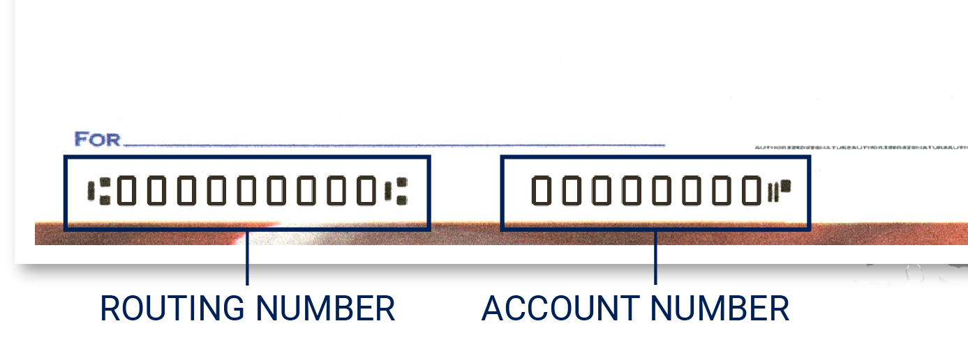 Bank info