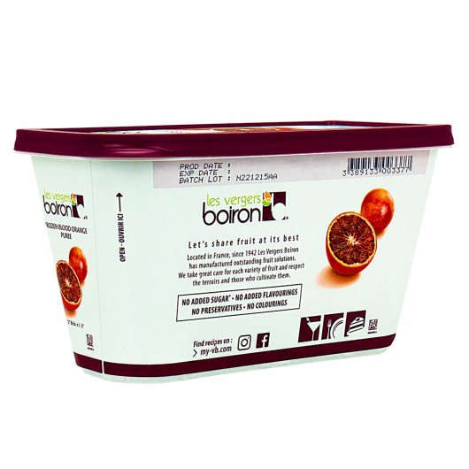 Frozen Blood Orange Fruit Puree