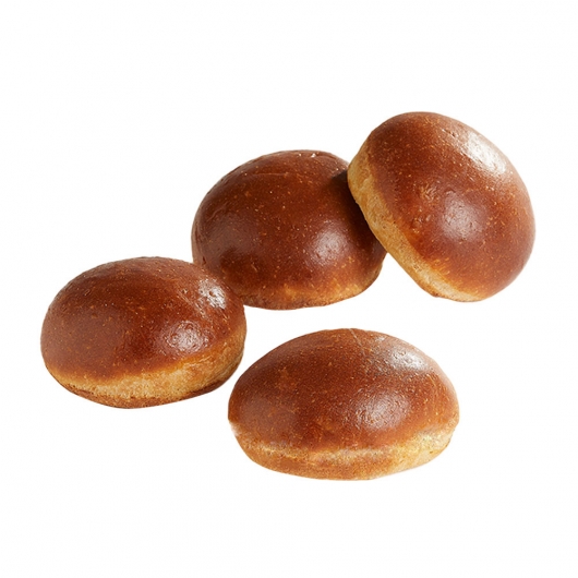Unsliced Challah Burger Bun
