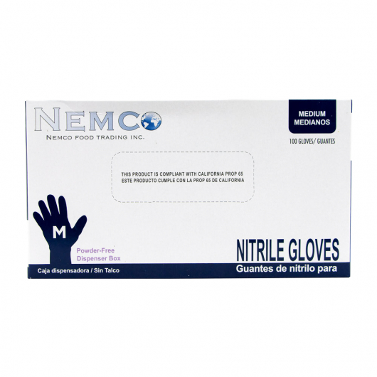 Medium Powder Free Blue Nitrile Gloves