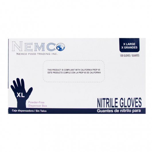 Extra Large Powder Free Blue Nitrile Gloves