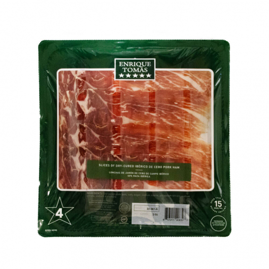 Sliced Jamon iberico Cebo de Campo