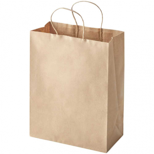 Brown Kraft Paper Bag with Handles 10" x 5" x 13"