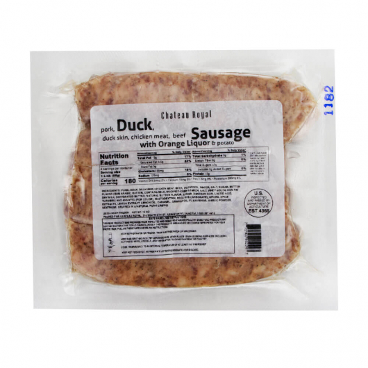 Duck Sausage with Orange Liqueur