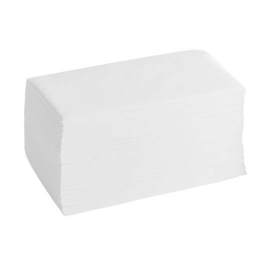 White Linen-Like Guest Towels 1/6 Fold