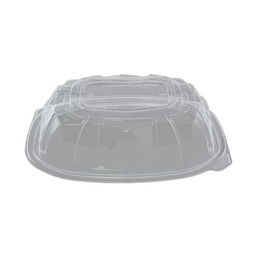 Hushee 20-Pack Rotisserie Chicken Containers With Lids - 10.63x8.27x4.53 Inch, Black Plastic