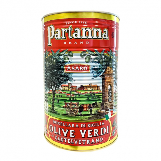 Pitted Castelvetrano Green Olives in Brine