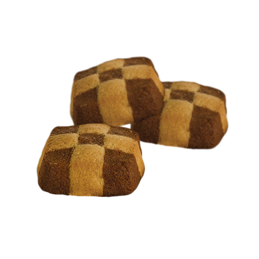 Dama Chocolate Checkered Shortbread Cookie