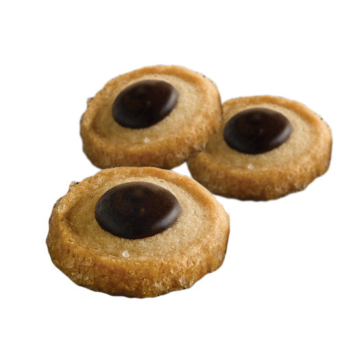 Sabbiosino Cookie Topped with Dark Chocolate Drop