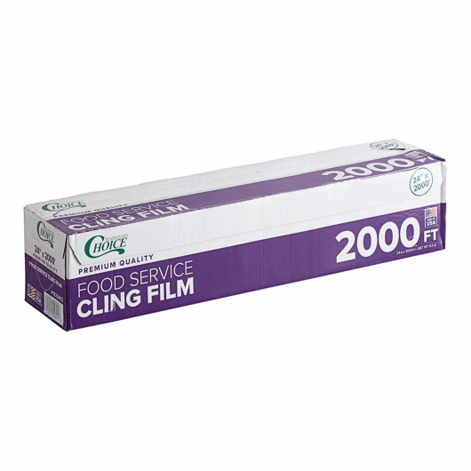Plastic Wrap Roll with Cutter 24" x 2000'