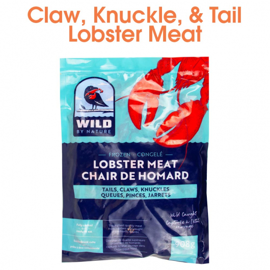 Cooked Lobster Meat - Claw, Knuckle, Tail - Nova Scotia - 1 Package
