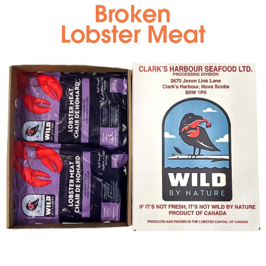 Cooked Lobster Meat - Broken - Nova Scotia - Case of 6