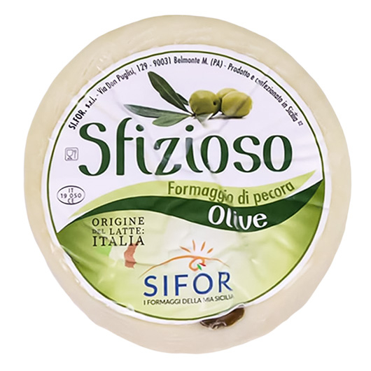 Pecorino Pepato Primo Sale with Olives