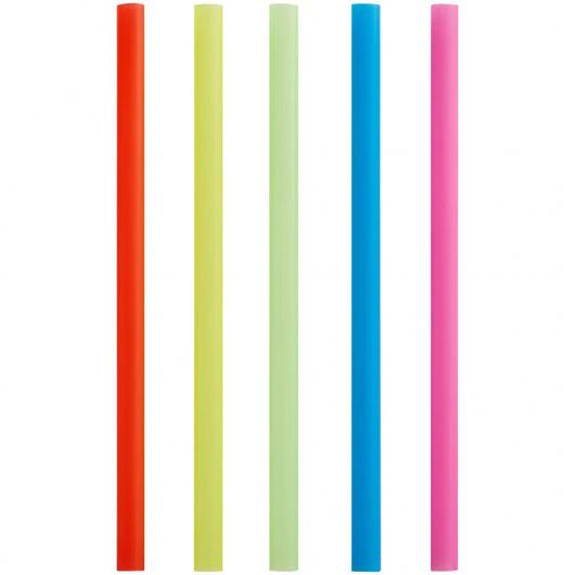 Unwrapped 8.5" Colossal Neon Colored Straws