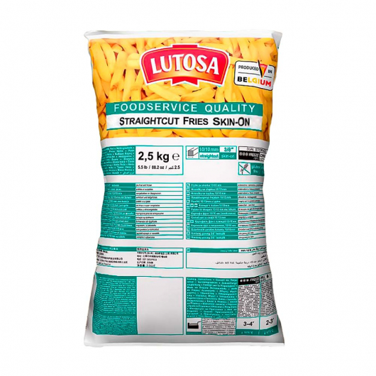 French Fries IQF Skin-On Straight Cut
