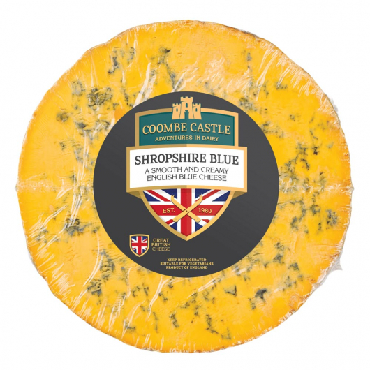 Coombe Castle Shropshire Blue Cheese Wheel