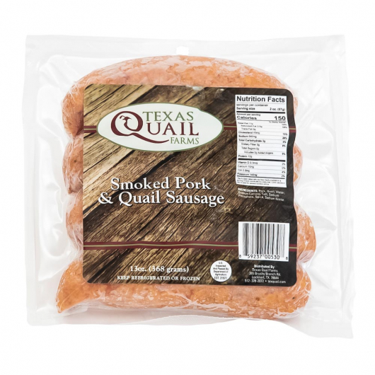 Smoked Quail and Pork Sausage Links
