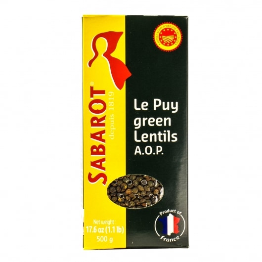 Sabarot Green Lentils Le Puy Dry