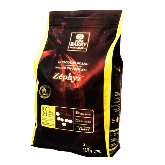 Cacao Barry Zephyr 34% White Chocolate Pistoles