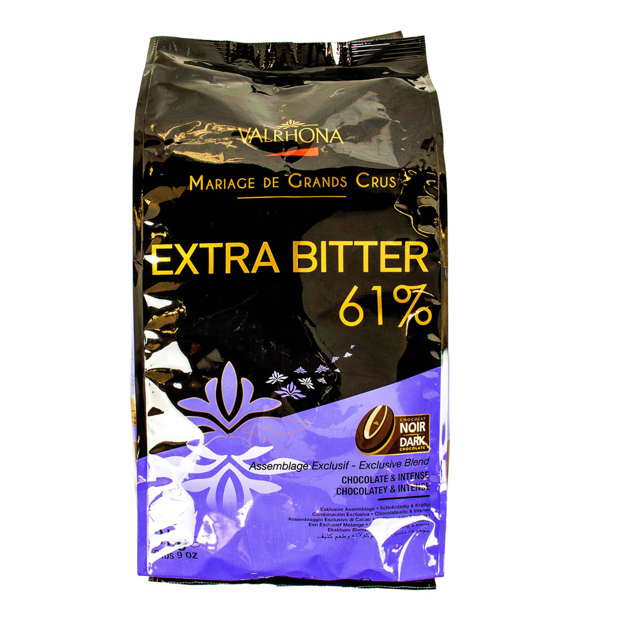 Valrhona 61 Extra Bitter Dark Chocolate Feves Food Related