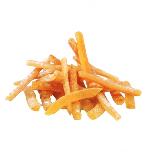 Candied Orange Strips with Dextrose Powder