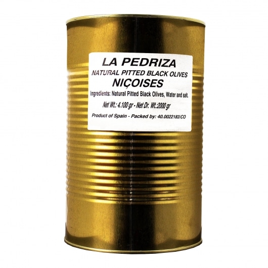 Nicoises Black Olives in Brine - no Pits