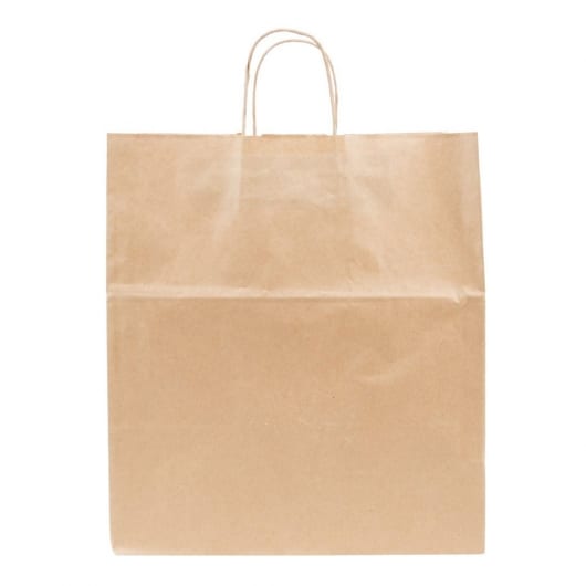 Brown Kraft Paper Bag with Handles 14" x 10" x 15 1/2"
