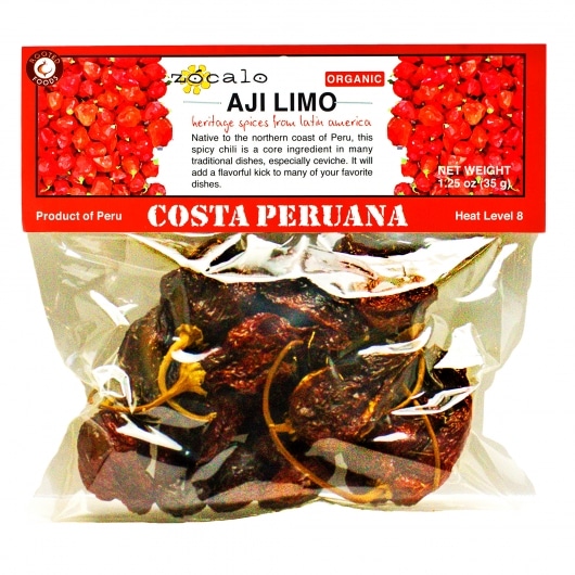Organic Dried Aji Limo Pods by Zocalo Peru