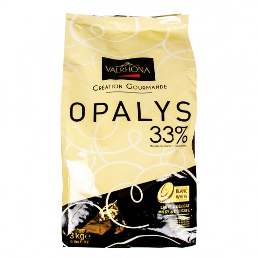 Valrhona Opalys 33% White Chocolate Feves