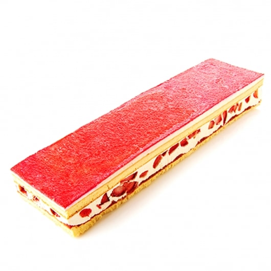 Strawberry Strip Cake