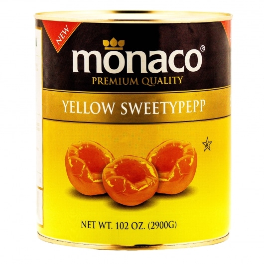 Sweety Yellow Piquante Peppers in Brine by Monaco