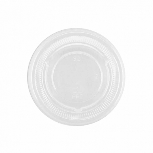 Portion Lid 4 oz Clear Plastic