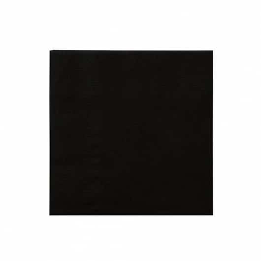 2-Ply Black Beverage Napkins 10" x 10"