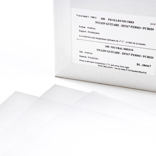 Plastic Sheets Guitare - 16x24 - Flexible