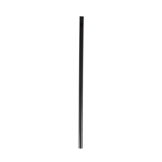 Unwrapped 7.75" Jumbo Black Plastic Straws