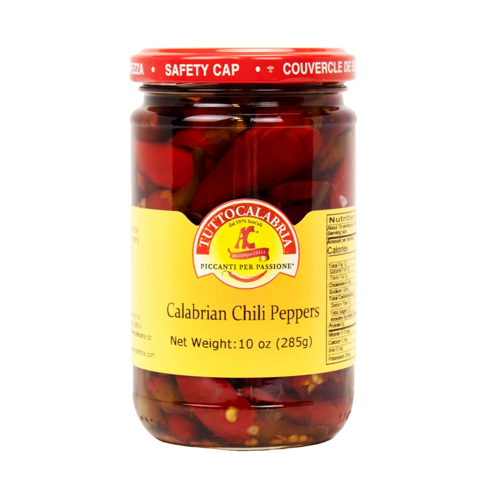 Short Size Spicy Calabrian Peppers in Oil by Tutto Calabria Food Related