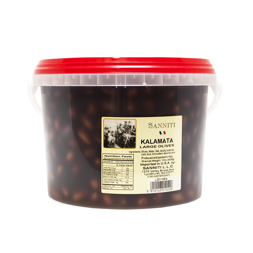 Kalamata Olives in Brine with Pits by Sanniti Food Related