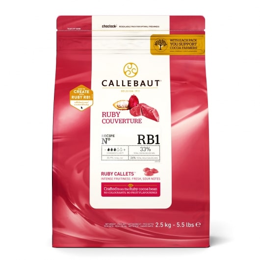 Callebaut 47.3% Ruby Chocolate Callets