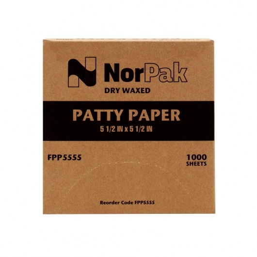 Wax Coated Patty Paper 5 1/2" x 5 1/2"
