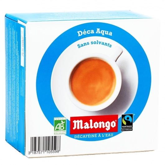 Decaf Aqua Espresso Pods by Malongo