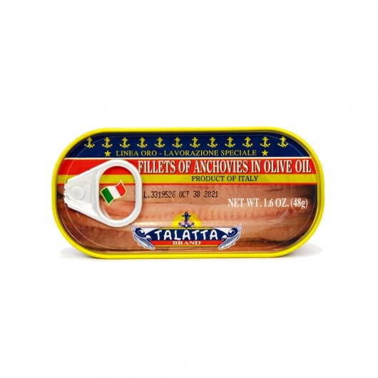 Brown Anchovy Fillets in Olive Oil