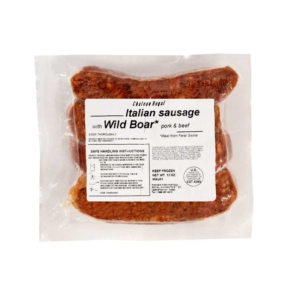 Wild Boar Italian Sausage Frozen by Chateau Royal Food Related