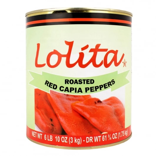 Whole Roasted Red Capia Peppers
