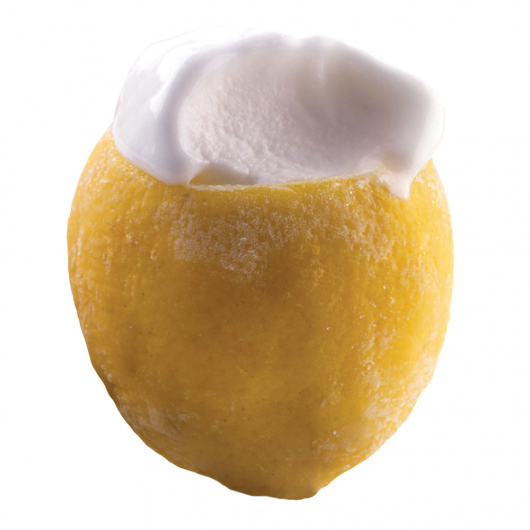 Lemon Ripieno Sorbet in Fruit Shell