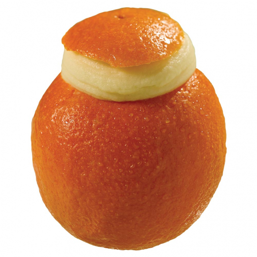 Orange Ripieno Sorbet in Fruit Shell
