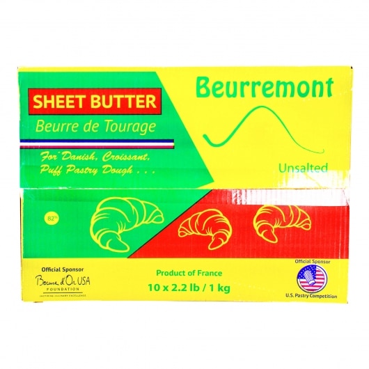 Butter de Tourage Sheets AOP 82% by Beurremont