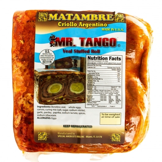 Matambre Criollo Stuffed Veal Roll