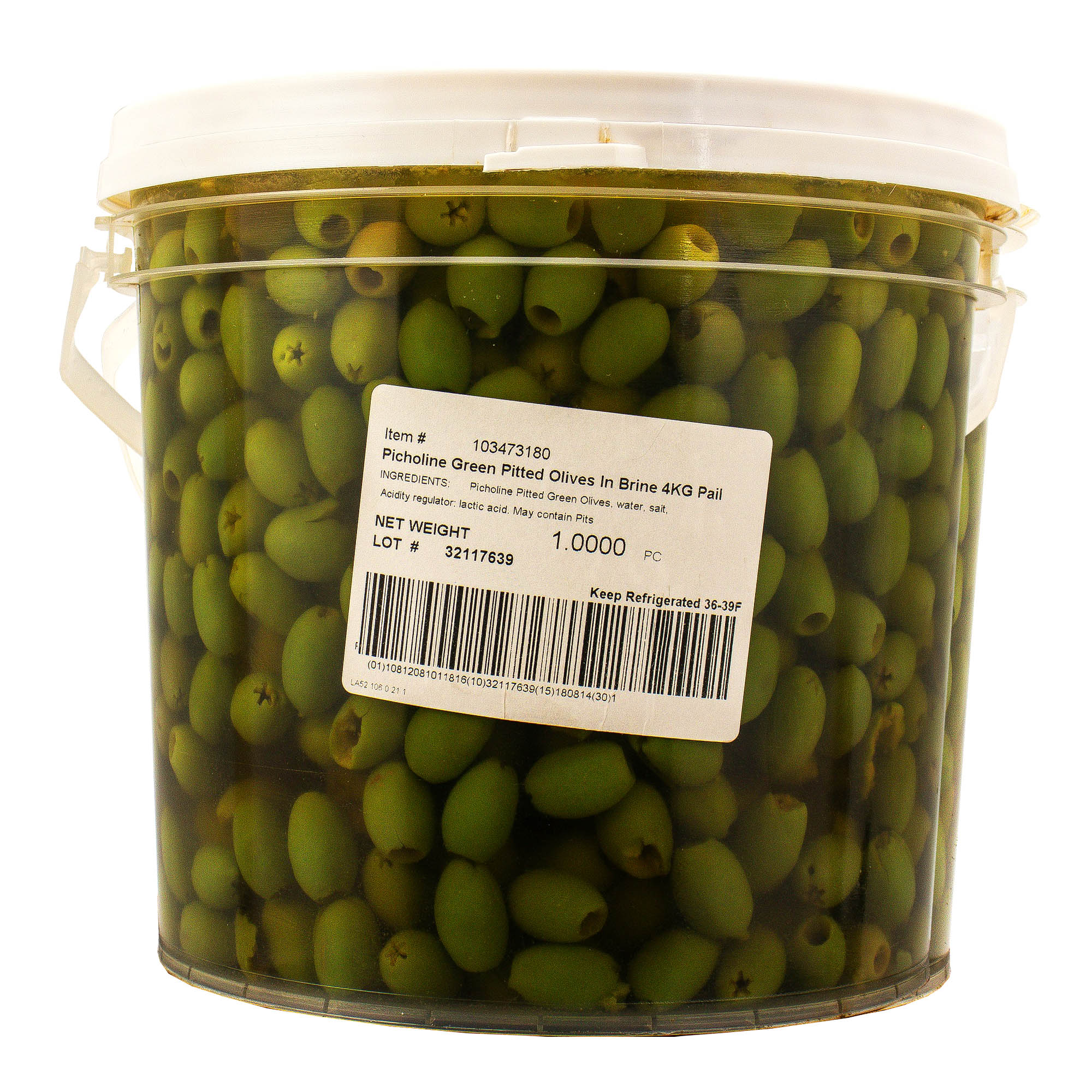 Picholine Green Olives in Brine no Pits by Silano Food Related