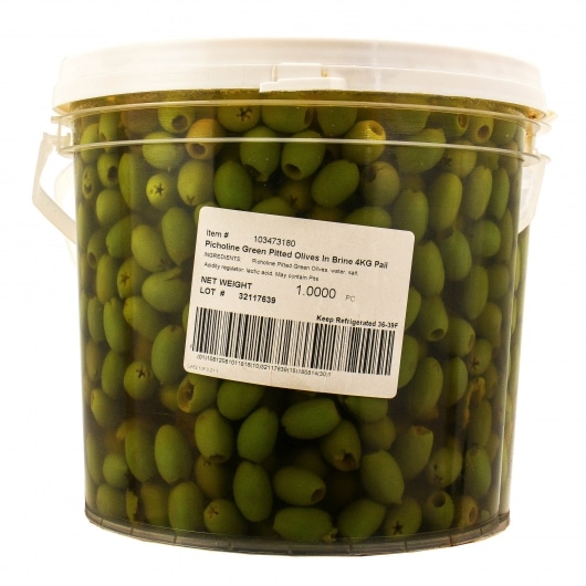 Picholine Green Olives in Brine - no Pits