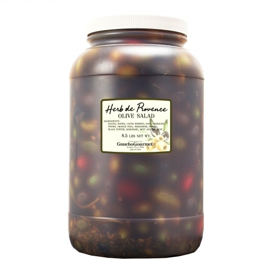 Mediterranean Olive Mix with Herbs de Provence in Brine - with Pits